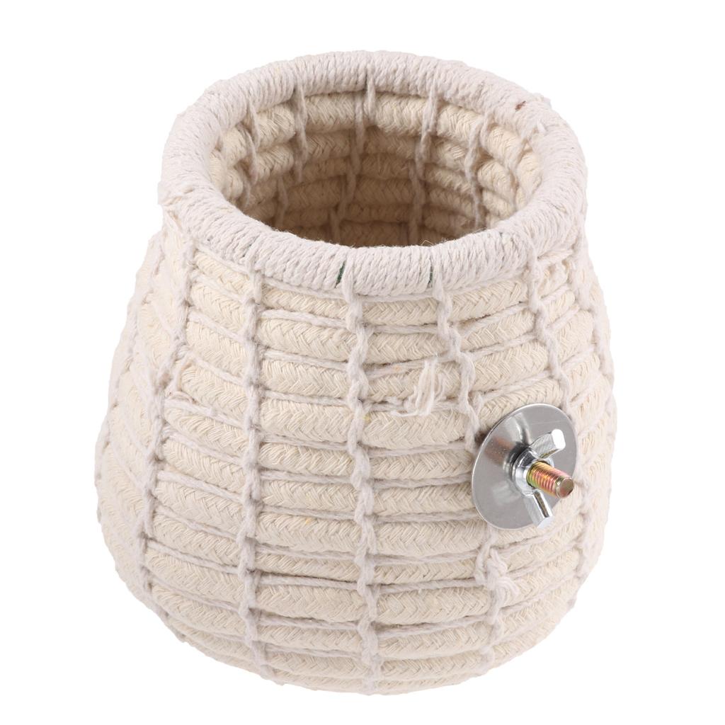 Natural Wood Handwoven Parrot Nest Bed Warm Winter Sleeping Bed Lightweight Cage Accessories for Small Birds Rodents