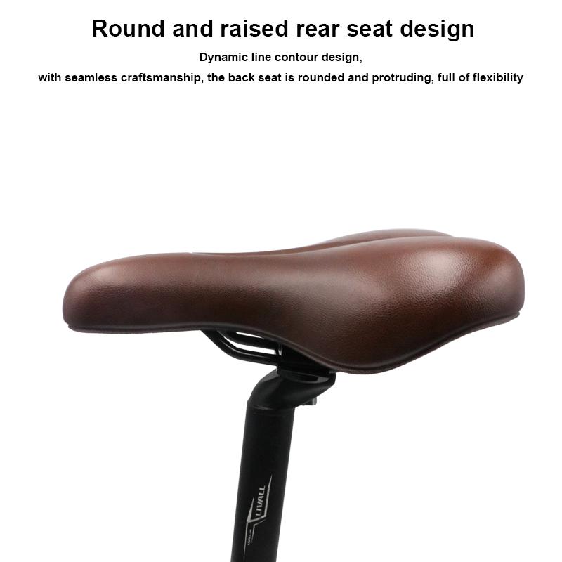 Bicycle Saddle Thicken PU Leather Sponge Shockproof Mountain Road Bike Soft Comfortable Seat Cushion Cycling Accessories