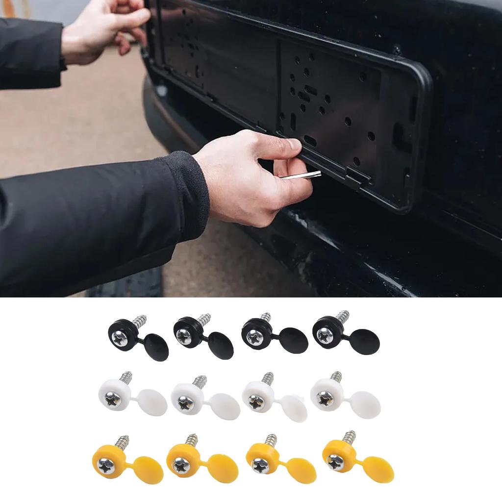 7*20mm/0.27*0.78in (screws) Screws And Covers License Plate Cap Screws And Covers License Plate Cap Decorative