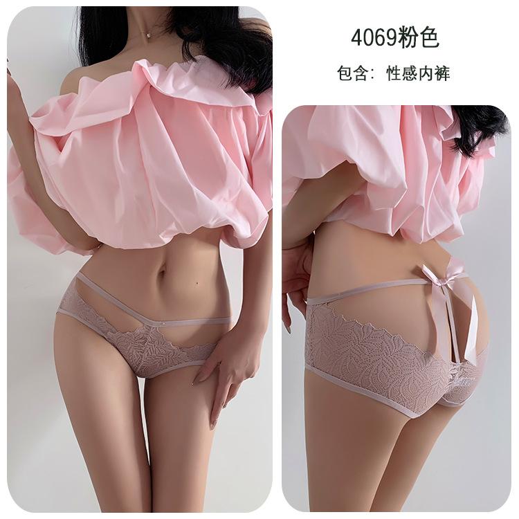 Sex Underwear Sexy Temptation Free T-pants Thong Open Crotch Sex Panties Women's Bed Passion