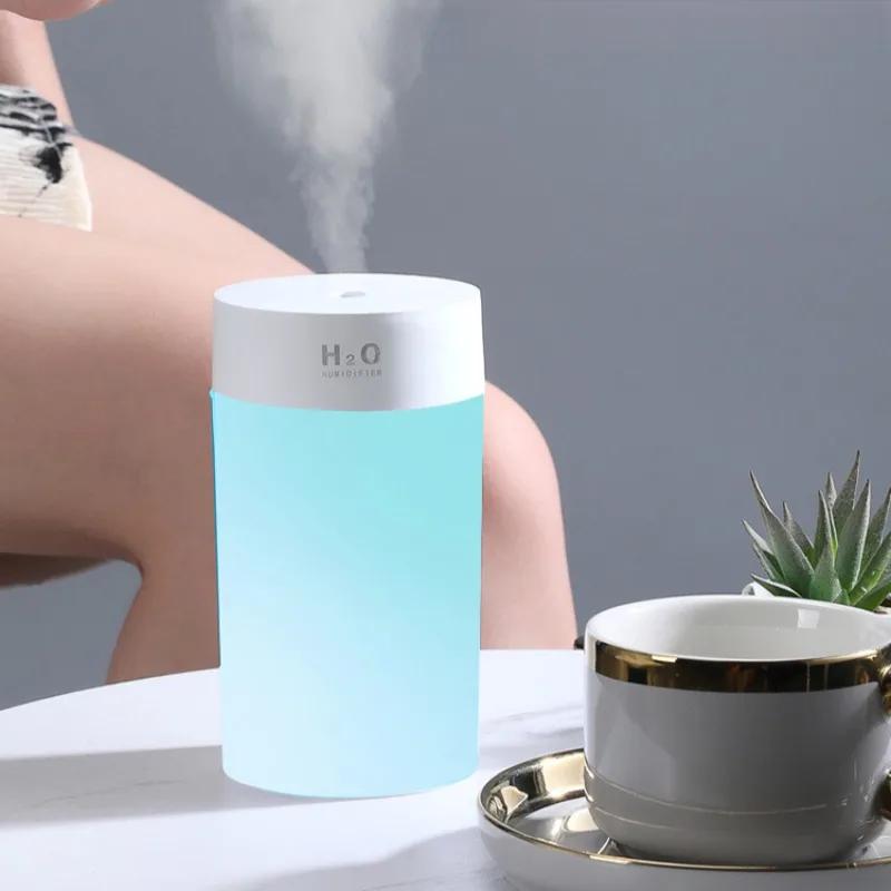 400ML USB Ultrasonic Air Humidifier Essential Oil Diffuser for Home Car Mute Mist Maker Water Diffuser with Romantic Light