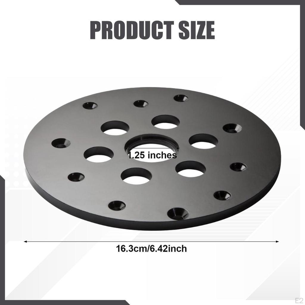 Guide Bushing Router Plate with Mounting Screws Accessories Easy Attaching 1.25'' Center Opening