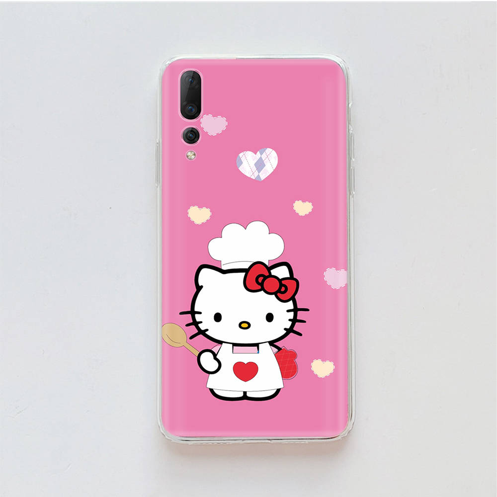Transparent Case for Samsung A04 A14 A23 M33 M53 Realme 10 9 C35 C55 VIVO X80 Infinix Hot 30 Note 11 Tecno Spark 8P Pro L-12 Hello Kitty