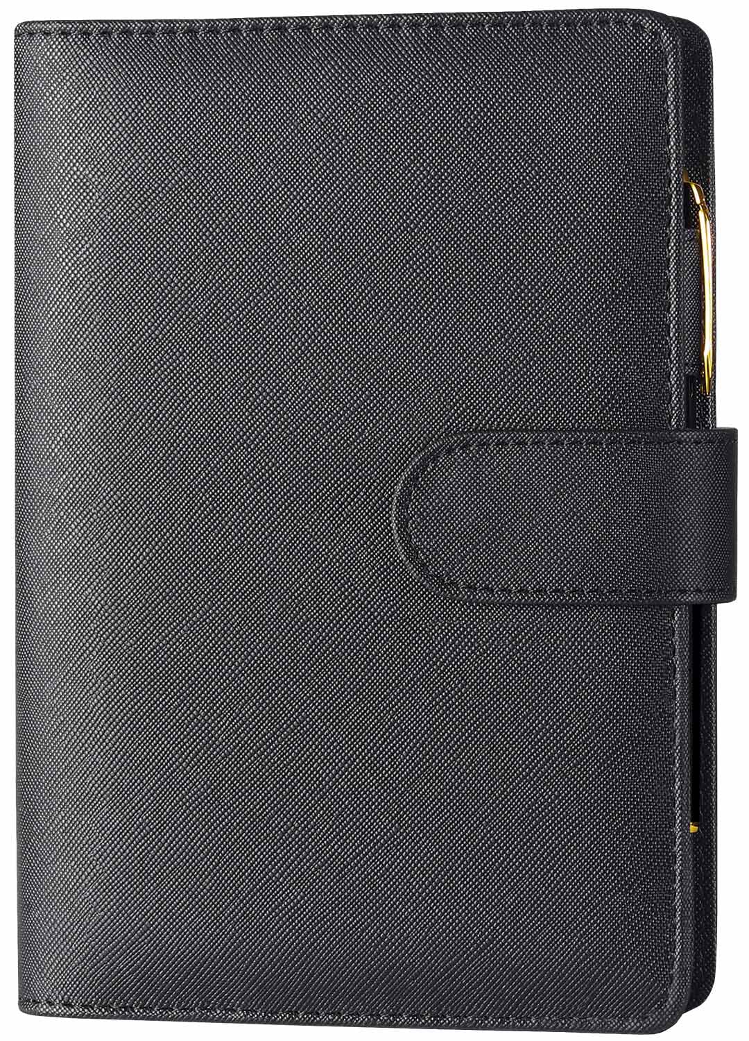 

Система Библия Расписание Заметка Карточка Библия Офисные принадлежности [RIHUA] Органайзер, Размер, Кожа, 6-кольцевой, Книга, Обложка, Сменные блоки, Блокнот, Хранение, Блокнот, Размер, чёрный