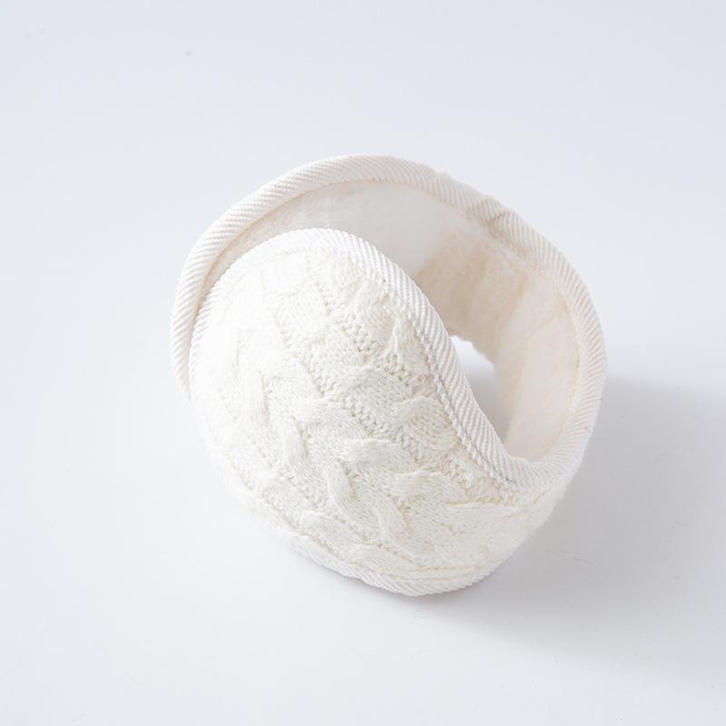 Unisex Warm Knit Earmuffs Winter Outdoor Ear Warmer Thicken Plush Winter Warm Fleece Earmuff Outdoor Warmer Cycling  Ear Muffs