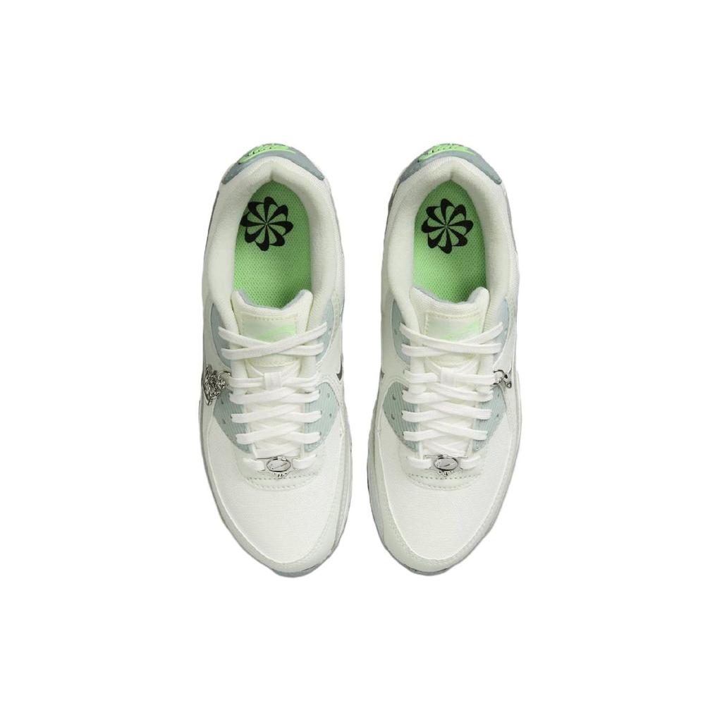 Nike Air Max 90 SE Molten Metal Women Sneakers Cream Sail Metallic-Silver FN6948-100