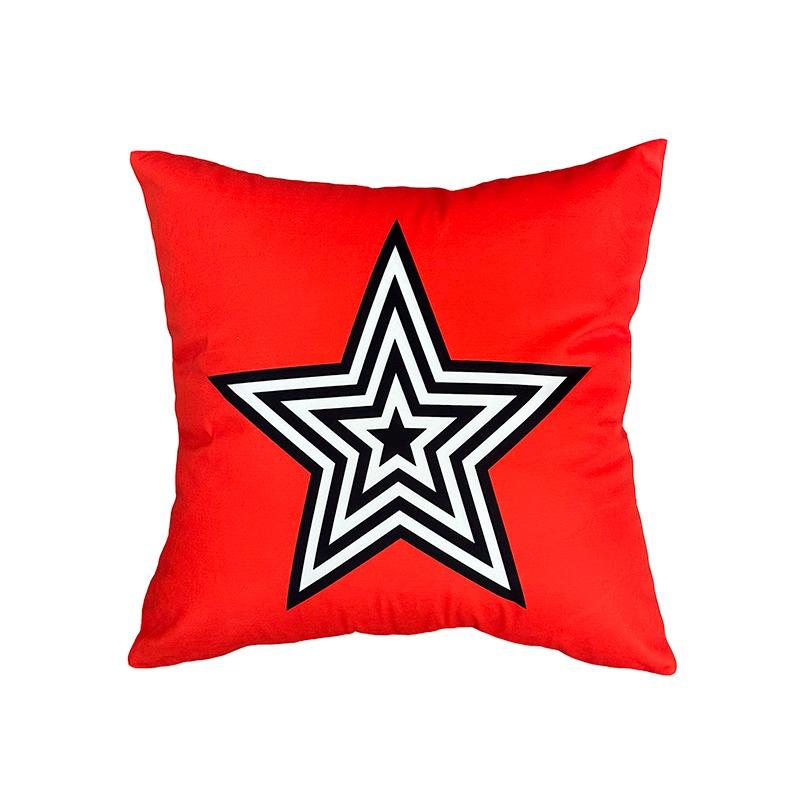 Geometric Star Pattern Pillowcase Dormitory Decoration Office Living Room Sofa Home Pillowcase
