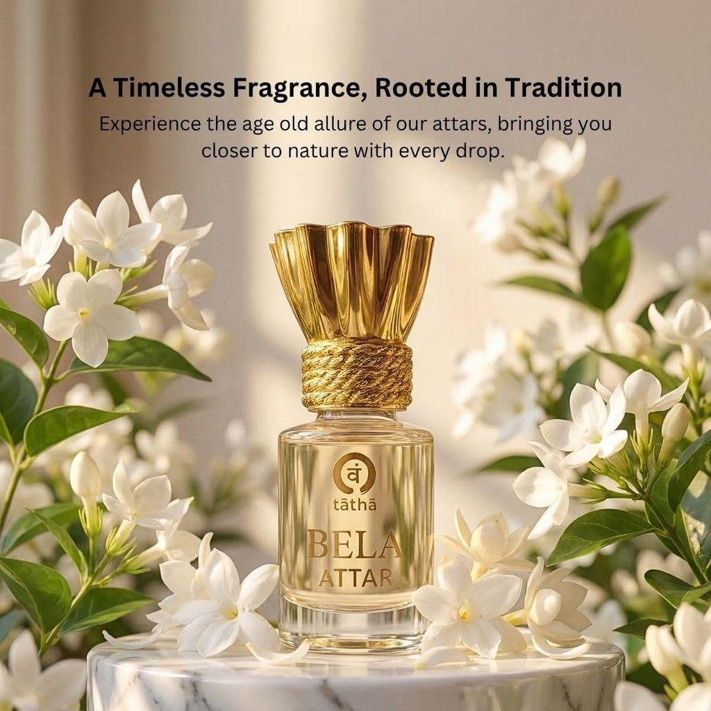 Premium Bela Attar Original| 100% Natural & Alcohol-Free Bela/Jasmine Perfume Attar