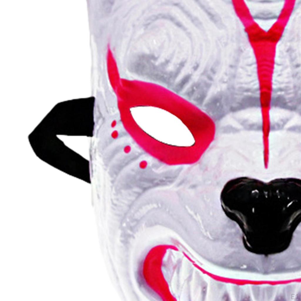 Halloween Cosplay Mask Masquerade Creepy Headgear Decorative Wolf Face for Fancy Dress