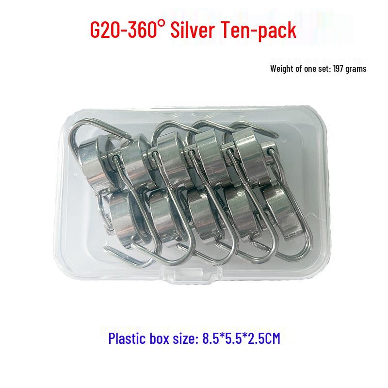 Rust-Proof Rotating Neodymium Magnetic Hook for Refrigerators