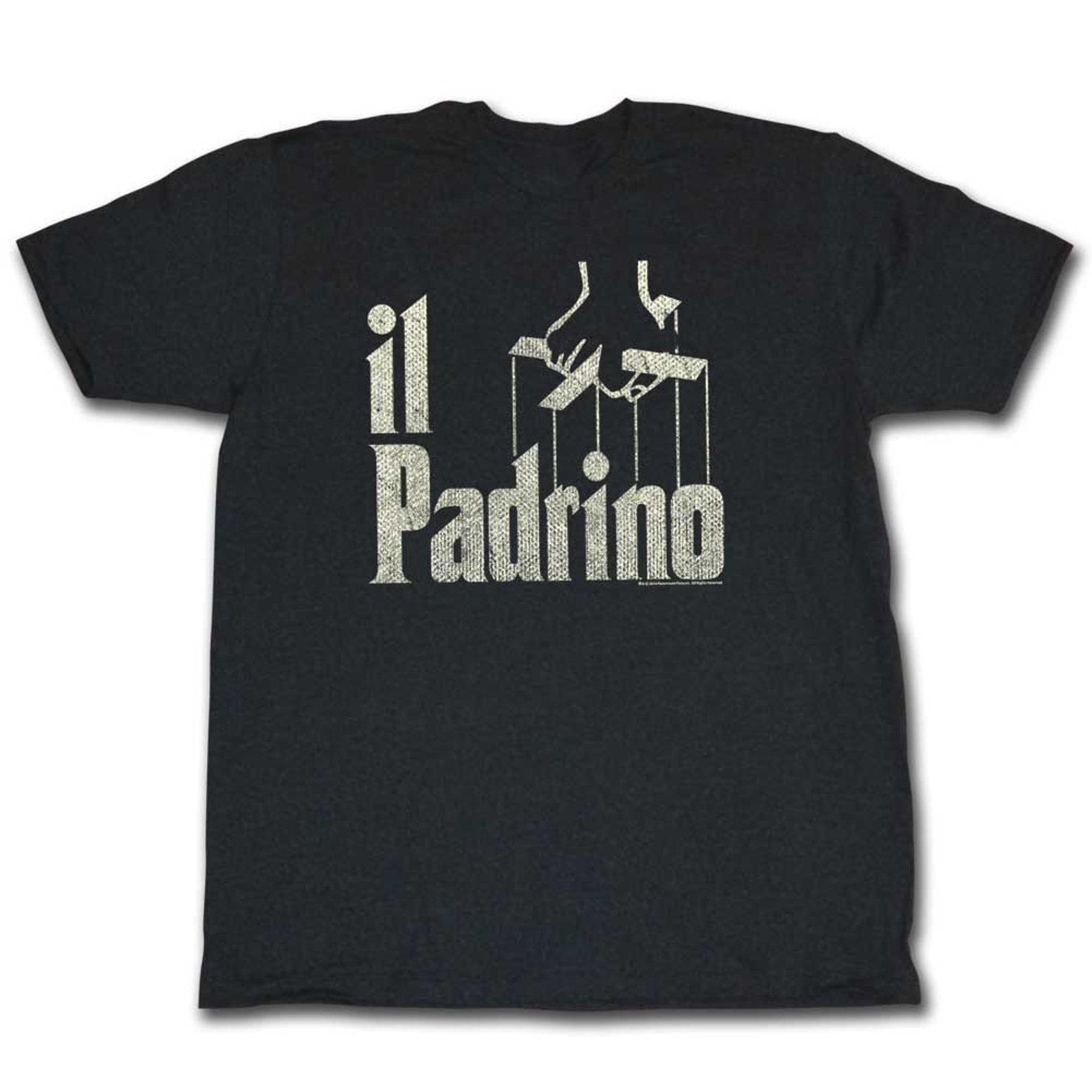 Godfather Padrino Black Heather Adult T-Shirt 3XL