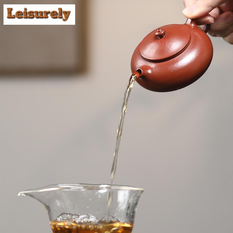 110ml Elegant Yixing Purple Clay Teapot Master Handmade Pot Raw Ore Zhu Mud Tea Making Kettle With Infuser Zisha Teaset Supplies
