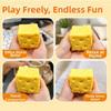 Crunchy Cheese Squeezed Cube 5/7cm Triangle Cheese Squishy Toy TPR Fidget Toy  Office Desk Toy