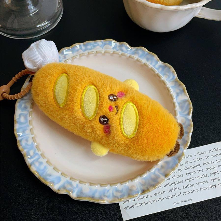 Creative Food Plush Pendant: Cake, Baguette, Croissant Doll - Fun Graduation Gift