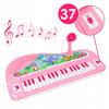 [PACZA] Tastiera mini pianoforte rosa per bambini con gambe, 37 tasti, N68