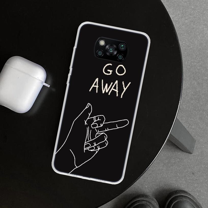 Middle Finger Phone Case Cover for Xiaomi Poco X6 X5 X7 Pro F7 Ultra Redmi 15C 15 13C 13 12C 12 10C 10 10A 9C 9A 9T 9 Coque Poco