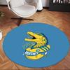 Parramatta Eels (1) Round Office Rug Decorative Floor Rug for Office Bedroom Living Room and Home Space