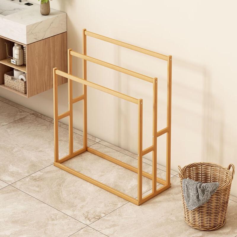 Bamboo Freestanding Towel Rack