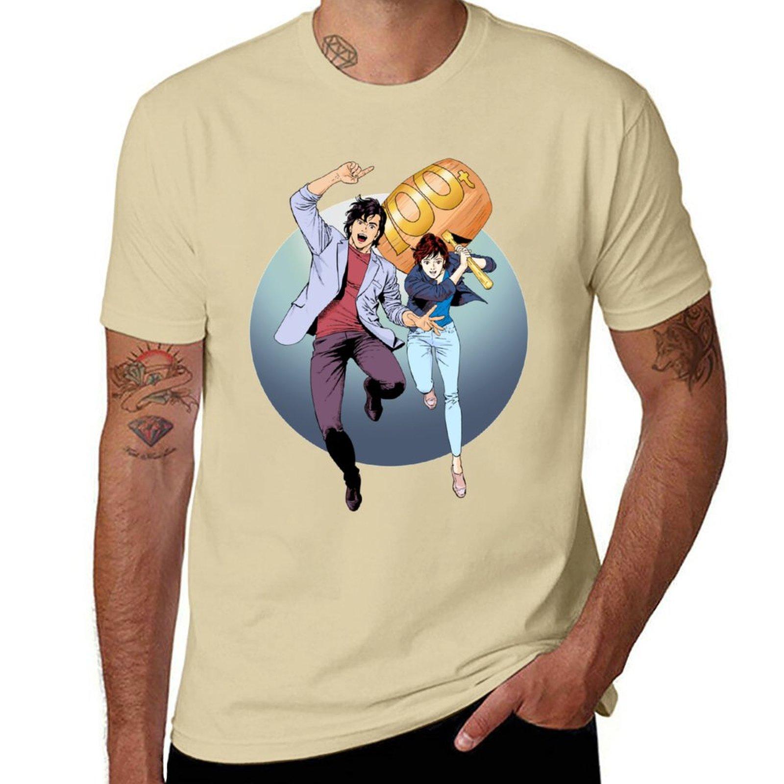 

City Hunter alias Nicky Larson100 tonnes T-Shirt customs design your own summer clothes shirts graphic tees t shirts men L