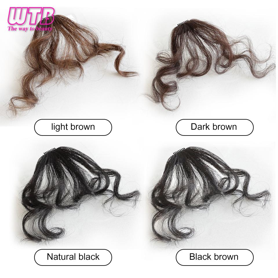 WTB Synthetic Roll Bangs Wig Piece Women's Natural Fluffy Seamless Wear Roll Bangs Wig