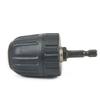 1Pcs 0.8-10mm Keyless Drill Chuck 1/4" Hex Shank 3/8" to 24UNF Thread Quick Change Adapter Quick Connection Steel