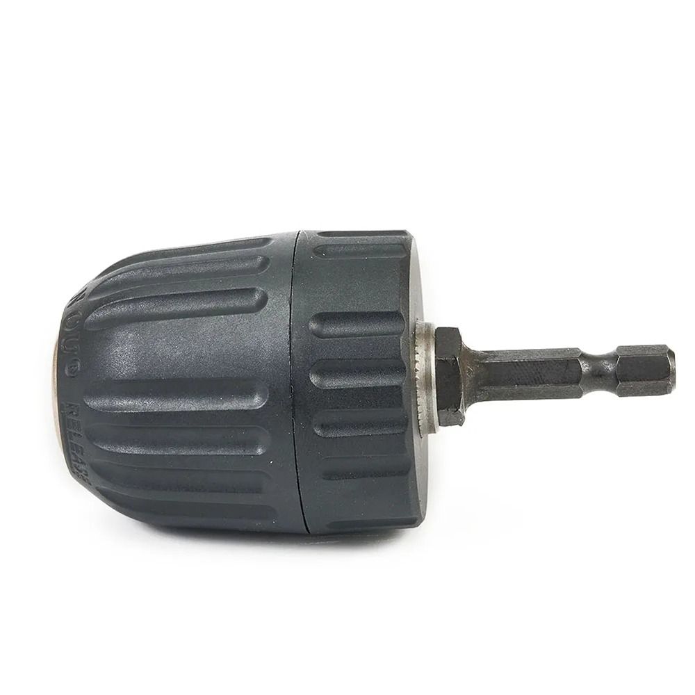 1Pcs 0.8-10mm Keyless Drill Chuck 1/4" Hex Shank 3/8" to 24UNF Thread Quick Change Adapter Quick Connection Steel