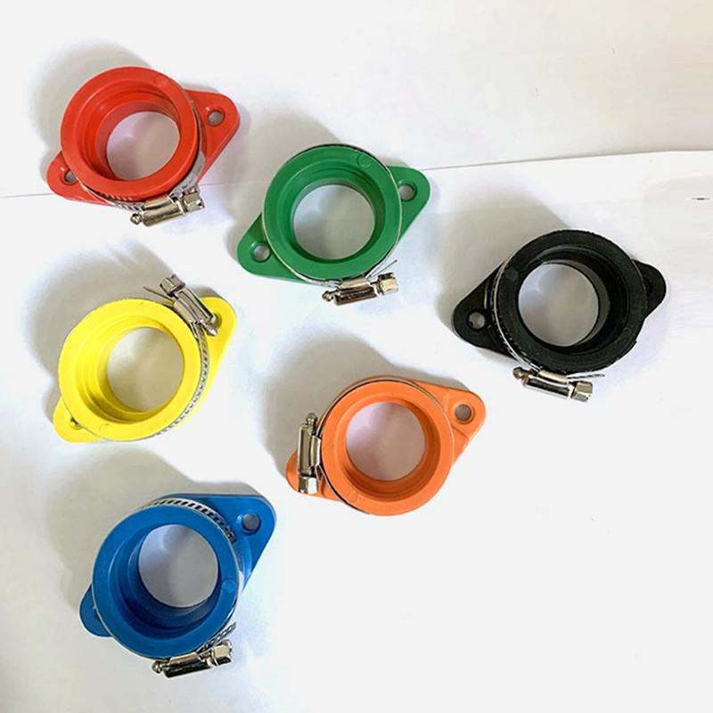 HQ Motorcycle Carburetor Adapter Inlet Intake Pipe Rubber Fit Universal PE PWK21-34mm Air Intake Carb Manifold Boot