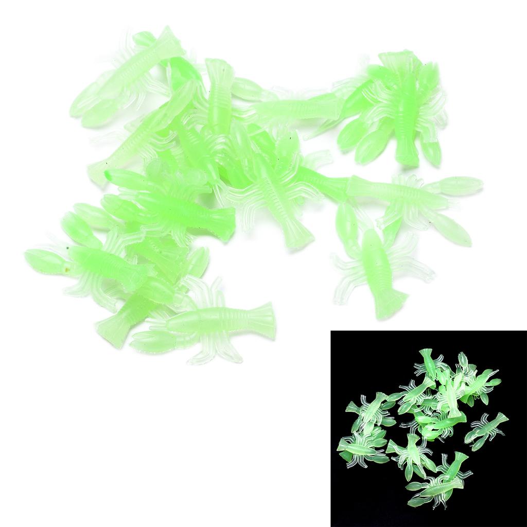 Fishing Shrimps Lures Glowing Luminous Soft   Lifelike Silicone Shirmps Bait