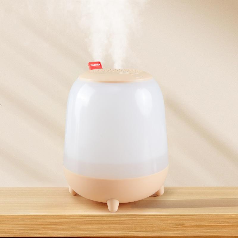 1500 мл Ночник Увлажнитель воздуха Бытовой Спальня Маленький Бесшумный Мелкий Спрей Увлажнение воздуха розовый