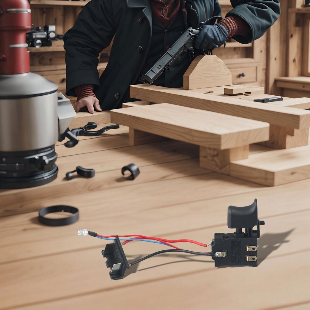 Dustproof Electric Drill Speed Control Trigger Switch Plastic Speed Switch Black