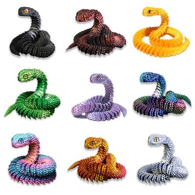 3D Printed Snake Gifts Table Ornament Model Office DesktopFigurine Simulation Snake  New  Gifts Model Holiday Gift