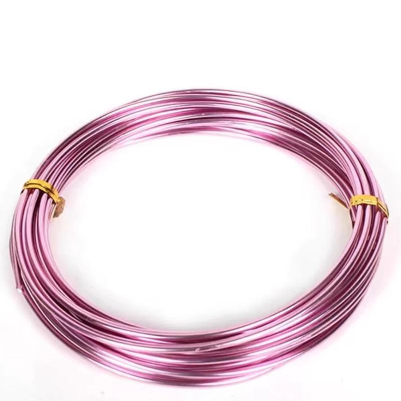 2-10Meters Aluminum Wire Color Painted Metal Cord for DIY Jewelry Making Findings Accessories 0.6/0.8mm/1mm/1.2mm/1.5mm/2mm/3mm