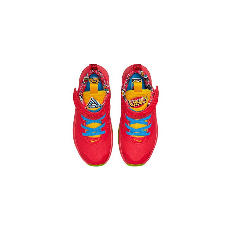 New Uno x Nike Freak 3 Slip Resistant Low Top Children's Basketball Shoes Red Children Aged 3 7 Years Old DD0330-600