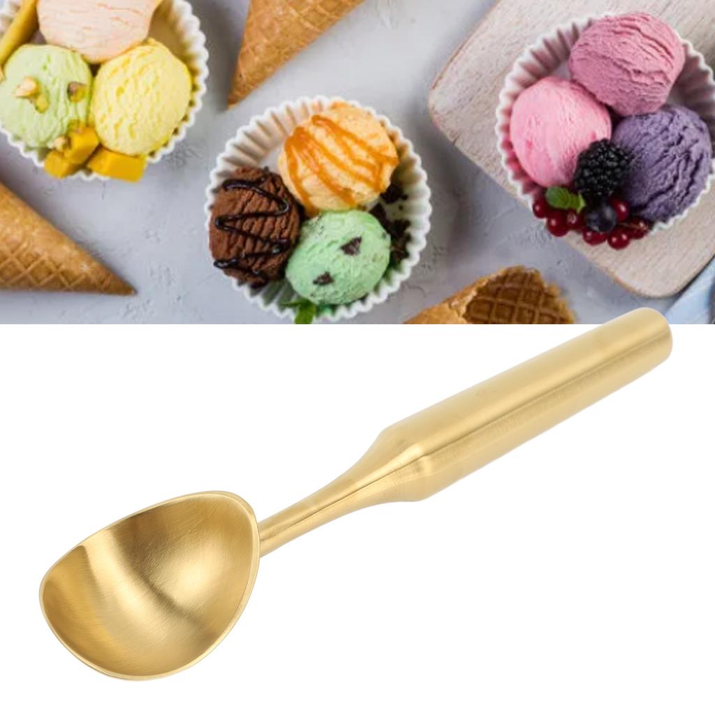 304 Stainless Steel Ice Cream Scoop Handle Fruit Ice Cream Spoon Melon