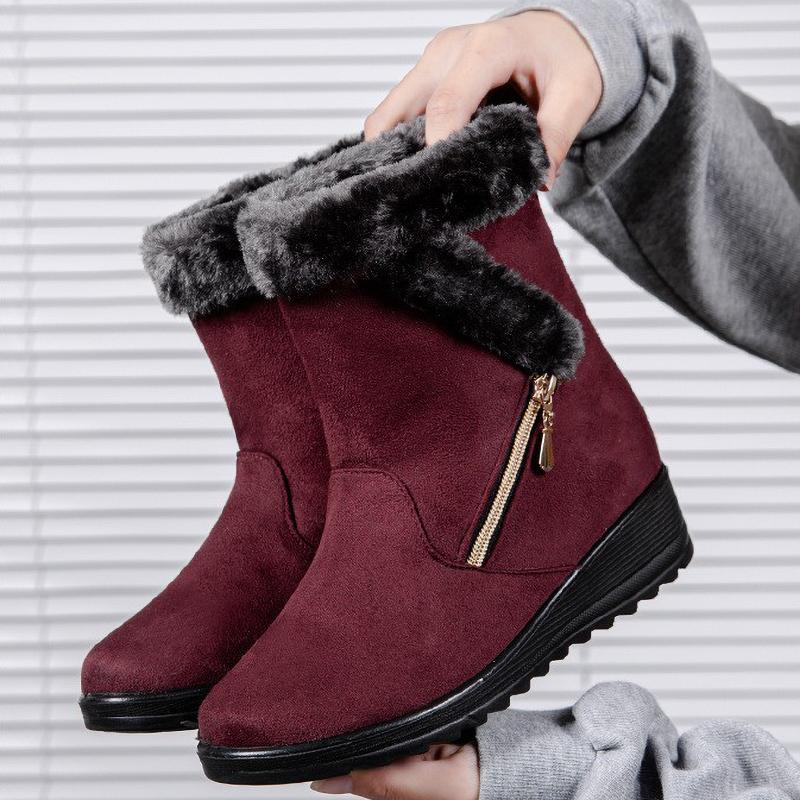 Winter Women Boots Warm Ankle Snow Shoes Fashion Zipper Women's Winter Boot