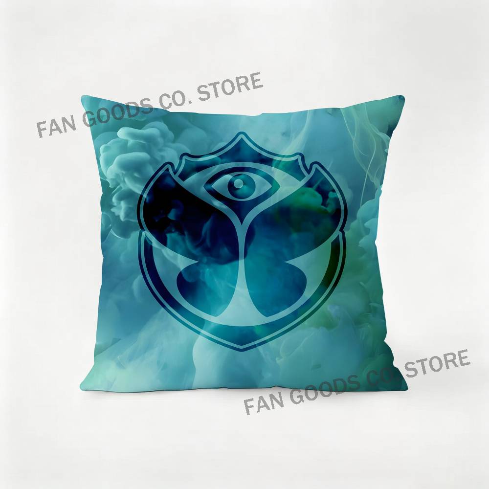 TTomorrowland Music Pillow Case For Sofa Decor Car Office Room Printing Cushion Cover Decorations and Protector