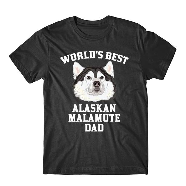 World s Best Alaskan Malamute Dad Dog Owner Graphic T-Shirt S