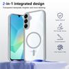 KEYSION Transparent Magnetic Phone Case for Samsung A56 5G A36 A26 5G Silicone+PC HD Clear Shockproof Cover for Galaxy A16 4G 5G