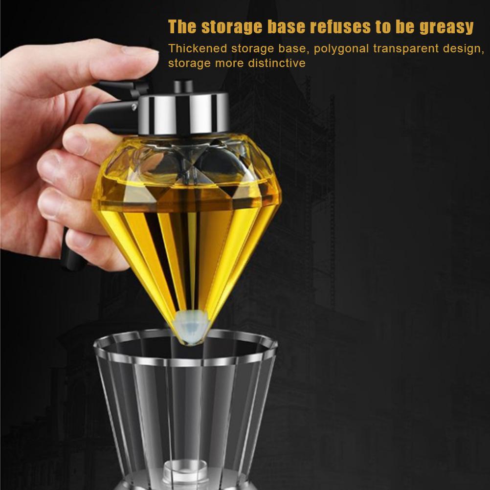 One Honey Syrup Dispenser for Easy Pouring of Seasonings. Glass Dustproof, One Button Press, Multi Purpose Kitchen
