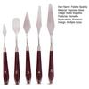 Stainless Steel Mixing Spatula Paving Rolling Smoothing Flexible Blade Artistic Tool Kit