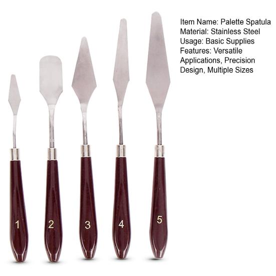 Stainless Steel Mixing Spatula Paving Rolling Smoothing Flexible Blade Artistic Tool Kit