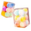 12PCS Stretch Plush Cat Toy Balls 3CM 5CM Bouncy Colorful Silent Interactive Pet Training Toys for Kittens