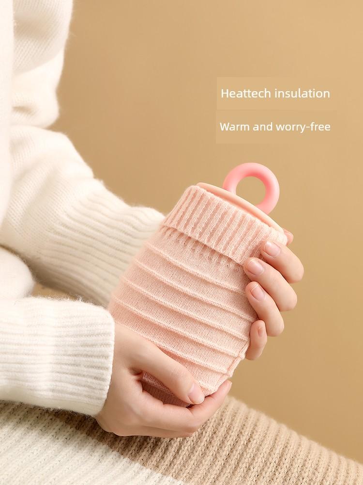 Fasola Warm Water Bottle Hand Warmer Magic Device, Thickened Explosion-Proof Water-Filled Hot Water Bag for Women, Small Size, Waist Warmer, Hot