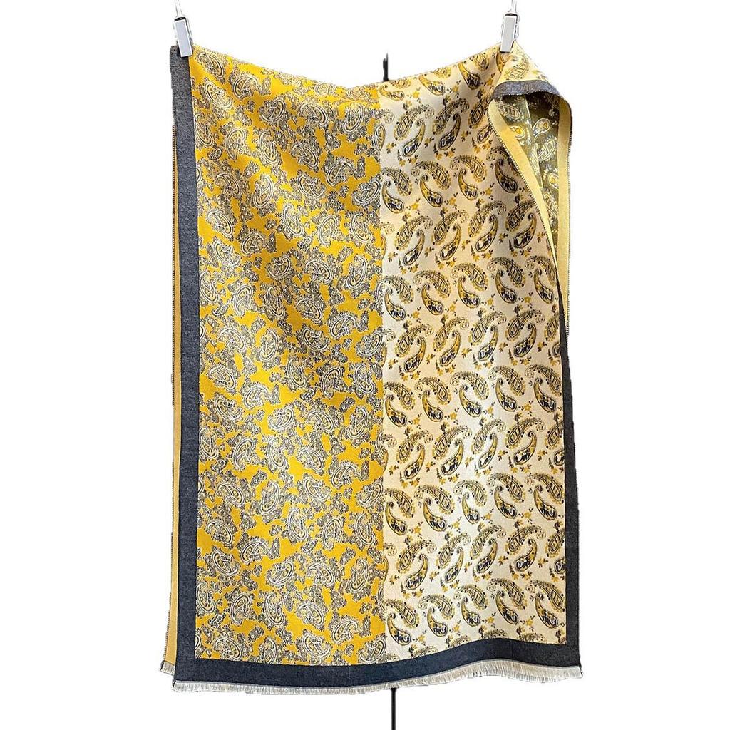 Autumn/Winter Paisley Print Cashmere-Like Scarf: Stylish, Versatile, Warm, Casual Snood