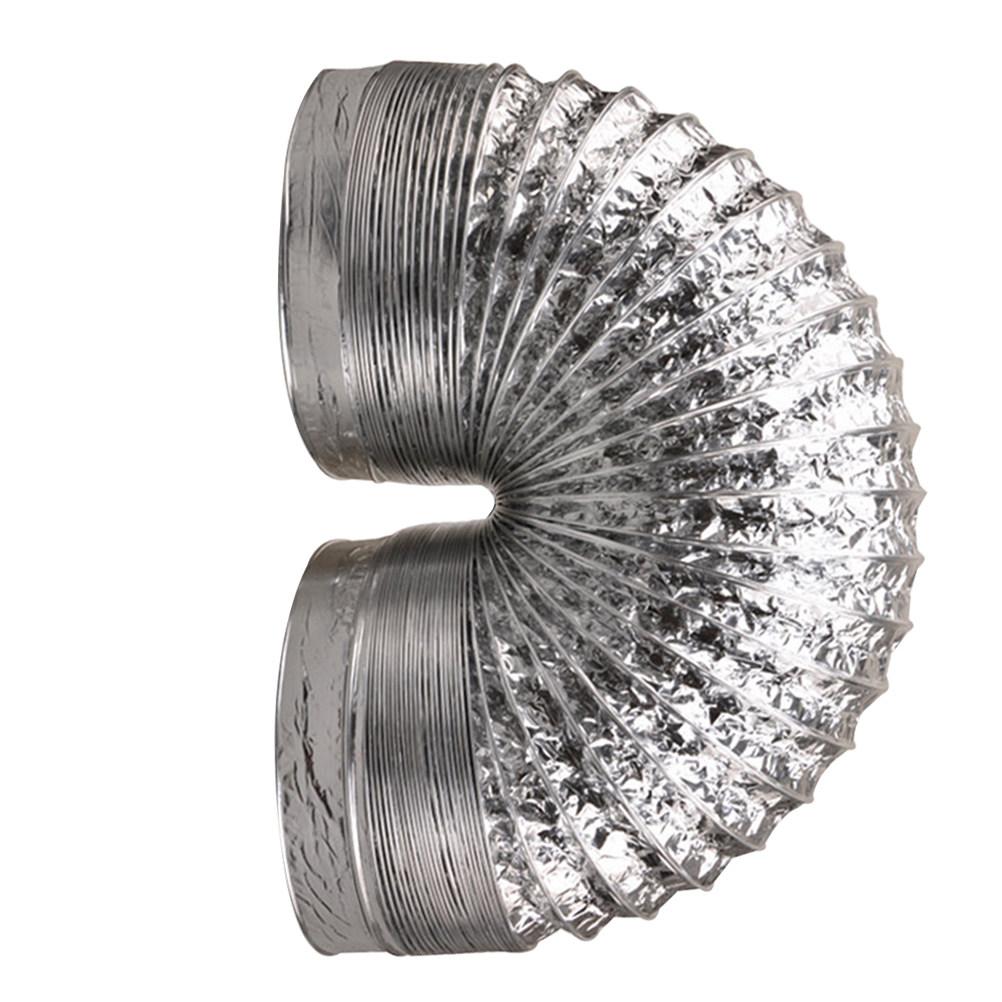 1Pcs Aluminum Foil Exhaust Hose 2m Thick Flexible Duct for Hvac Ventilation Dryer Vent Dryer Duct Hose 80mm Diameter