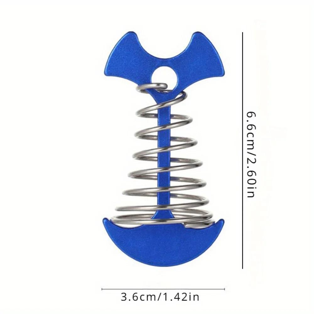 5 Stück/Packung Deckanker-Heringe Camping Fischgrätenanker Zeltnagel Deckboden Edelstahl Federstahlnagel Wandern Outdoor-Werkzeuge