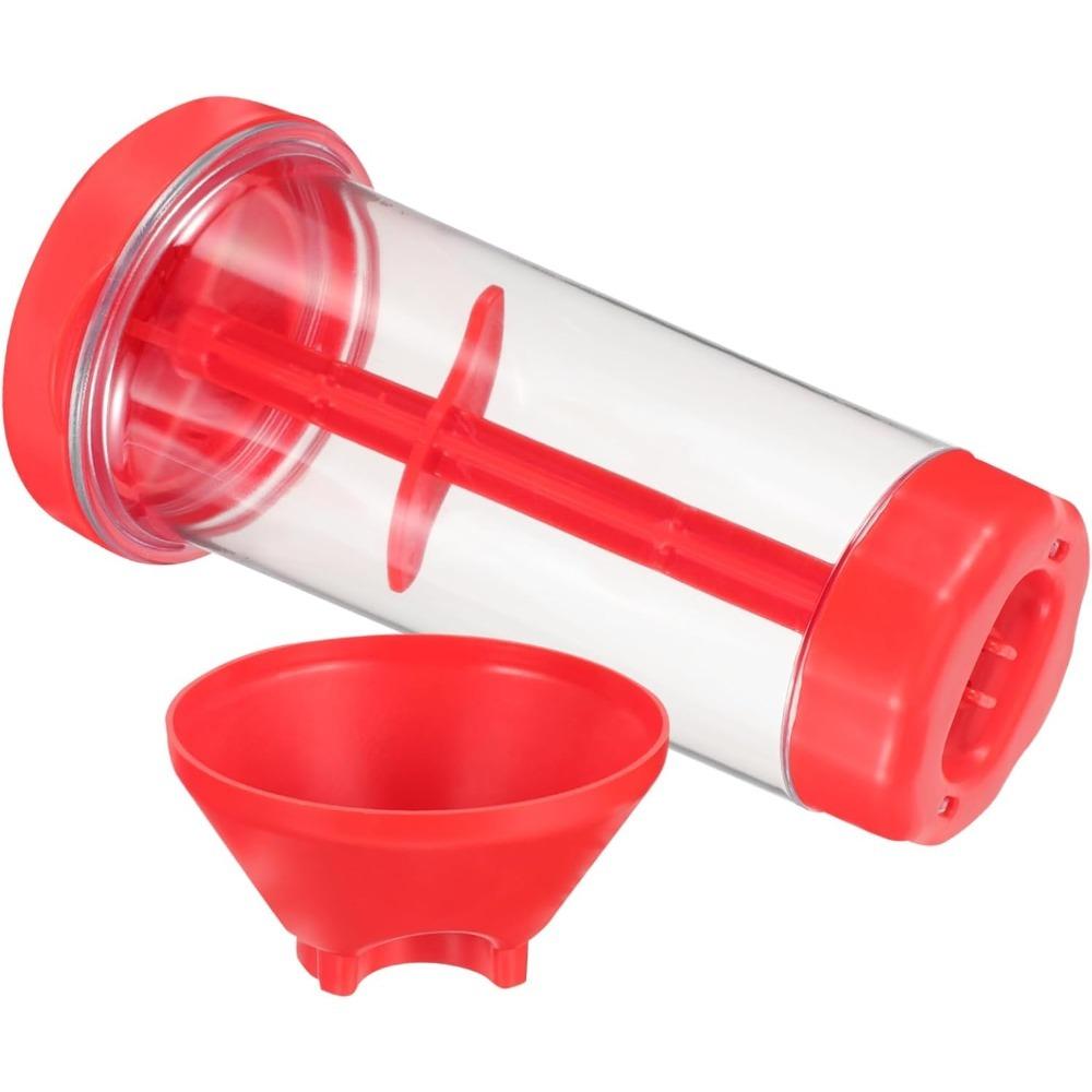 

Handheld Fine Mesh Rotating Flour Sieve with Lid for Baking Easy to Clean Plastic Filters for Restaurant Home Use Baking Tools