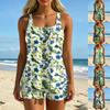 Women's Printed Split Swimsuit Sport Swimsuit Two-Piece Set