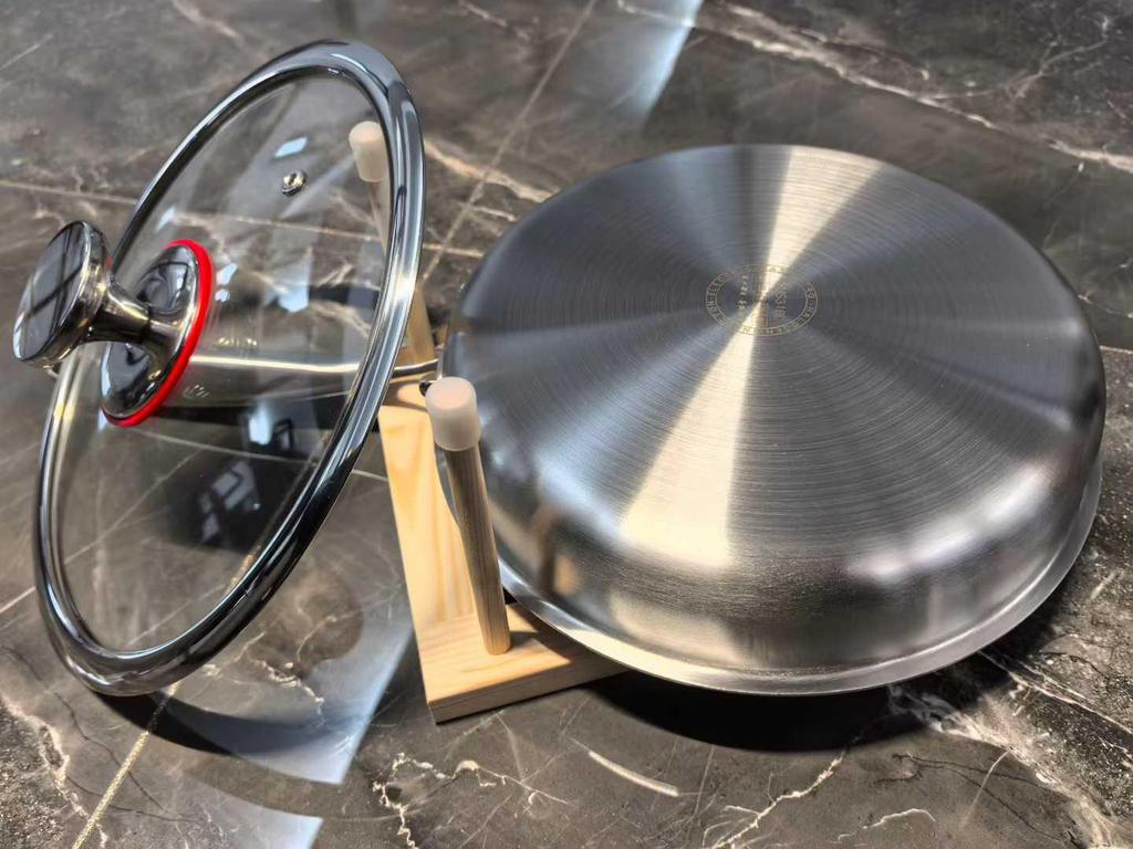 Stainless Steel Non-stick Flat-bottom Frying Pan - Food-grade Omelet & Steak Pan