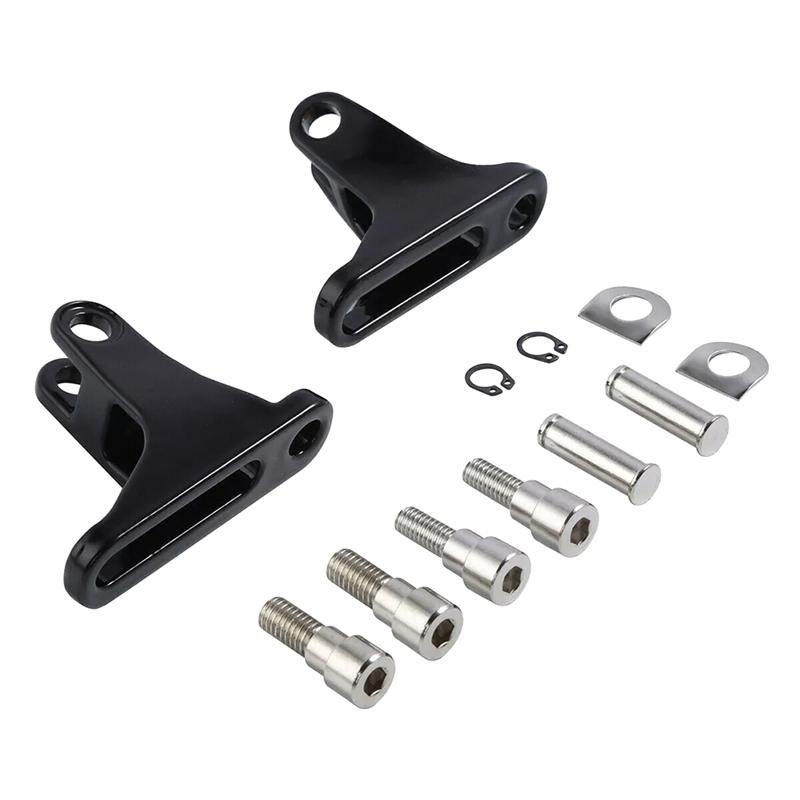 A16P-Black Rear Passenger Foot Pegs Bracket Mount Kit For  Electra Street Glide